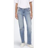 Only - Onlblush Mid Straight Jeans - Light Blue - Denim