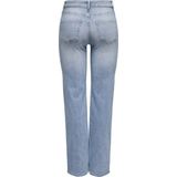 Only - Onlblush Mid Straight Jeans - Light Blue - Denim