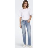 Only - Onlblush Mid Straight Jeans - Light Blue - Denim