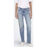 Only - Onlblush Mid Straight Jeans - Light Blue - Denim
