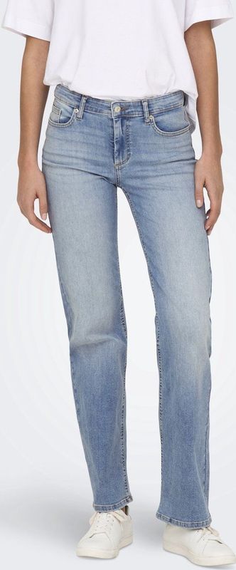 Only - Onlblush Mid Straight Jeans - Light Blue - Denim