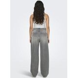 ONLY - Onlgianna Mw Straight Dot757 - Jeans - Medium Grey - Denim