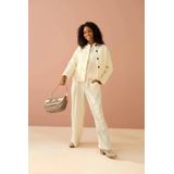 Vero Moda - Perry Hoge Taille Broek - Zwart - Katoen