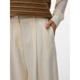 Vero Moda - Perry Hoge Taille Broek - Zwart - Katoen