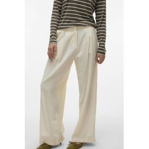 Vero Moda - Perry Hoge Taille Broek - Zwart - Katoen