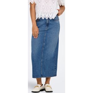 Spijkerrok - Medium Blue Denim - 100% Katoen - Kuitlengte