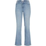Jeans - Effen - Denim - Light Washed - Slimfit - Mid Waist