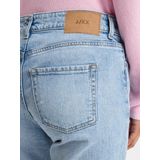 Jeans - Effen - Denim - Light Washed - Slimfit - Mid Waist