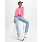 Jeans - Effen - Denim - Light Washed - Slimfit - Mid Waist