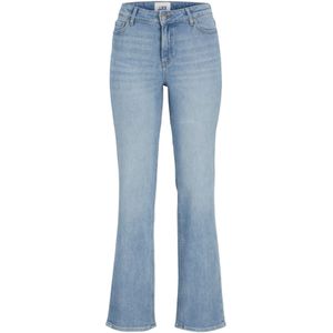 Jeans - Effen - Denim - Light Washed - Slimfit - Mid Waist