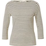 Awfiona - Top - Zwart - 3/4 Mouwen - Regular Fit