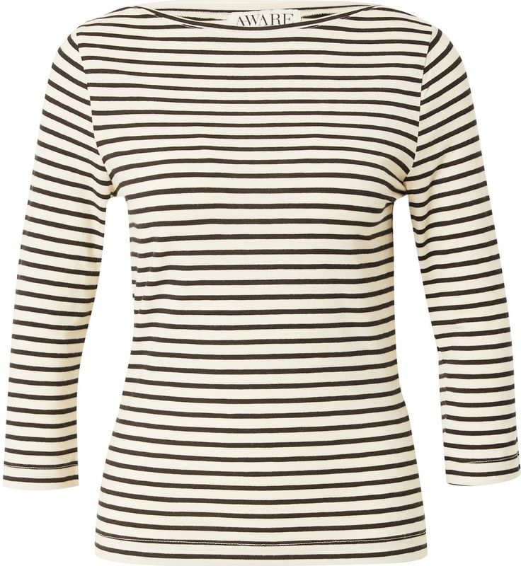 Awfiona - Top - Zwart - 3/4 Mouwen - Regular Fit