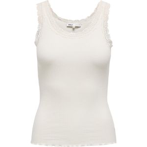 ONLY - ONLSara - Top - Wit - Mouwloos - Ronde Hals