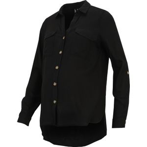 Vero Moda - Bumpy - Maternity Overhemd - Zwart - 100% Lenzing™ Ecovero™ Viscose