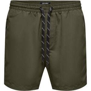 ONLY & SONS ONSTED Life Short Swim NOOS, groen (olive night), M