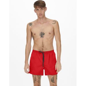 ONLY & SONS ONSTED Life Short Swim NOOS, flame scarlet, S