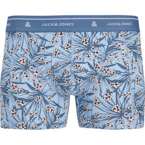 Jack en Jones - Boxershort - Blauw Dessin - Katoen - Rekbaar