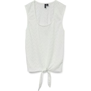 Vmthas - Top - Zwart - U-Hals - Mouwloos - Geknoopt Detail