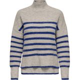 Only - Onlfridi Life Ls Stripe High Neck Cc Knt - Dames - Gebreide Truien