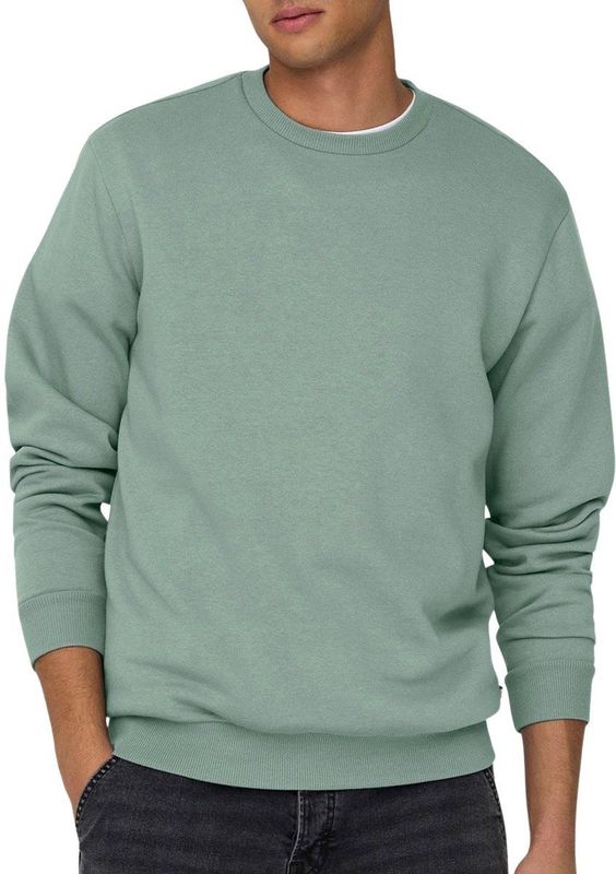 ONLY & SONS Onsceres Crew Neck Noos trainingspak voor heren (1 stuk), ijsberg groen
