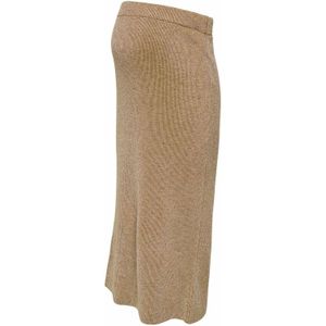 ONLY MATERNITY - OLMNINNA - Midi Rok - Camel - Glitter