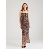 Noisy may Jurk 'NMROSA'  taupe / donkerbeige / zwart