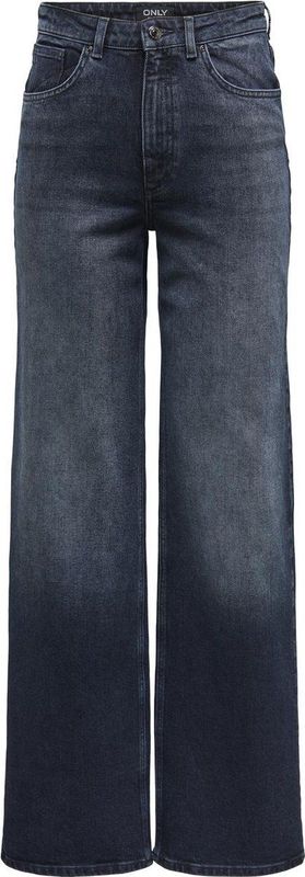 Only Jeans Onljuicy Hw Wide Dnm Rea929 Noos 15338894 Blue Black Denim Dames