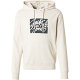 JACK&JONES JJCOLTON SWEAT HOOD Heren Trui - Moonbeam