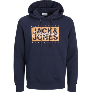 Jack & Jones - Colton - Hoodie - Blauw - 60% Katoen, 40% Polyester