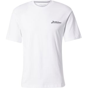 JACK & JONES T-shirt met print op de rug, wit, S