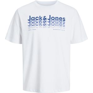 JACK & JONES Jjtex Tee SS Crew Neck, Wit, S Heren, Wit, S