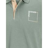 JACK&JONES JJVERNER POLO SS Heren Poloshirt - Iceberg Green Melange