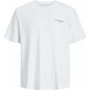 Jack & Jones Jjjeff Monochrome Tee Ss Crew Neck, wit, S