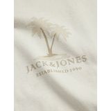 Jack & Jones - JJSUMMER VIBES TEE SS CREW NECK LN - T-shirt - Moonbeam - Katoen - Relaxed Fit