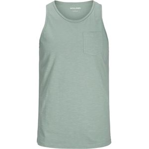 JACK & JONES Heren Jjjake Tampa Pocket Slub Tanktop, Iceberg Green., S