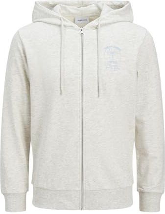 Jack & Jones One Color Summer Sweatshirt Met Rits
