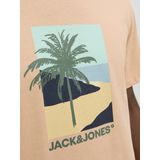Jack & Jones - JJBARBADOS TEE SS CREW NECK - T-shirt - Peach Parfait