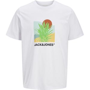 Jack & Jones - JJBARBADOS TEE SS CREW NECK - T-shirt - Wit