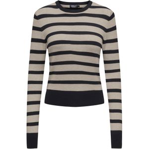 Trui - Gebreid - Ronde Hals - Lange Mouwen - Geribbelde Manchetten