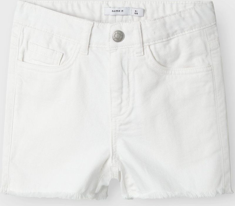 NAME IT - Short - Wit - Katoen
