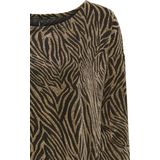 Only T-shirt Onlshiny 3 4 Top Cs Jrs 15339980 Black zebra Gold Dames