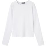 NAME IT - Shirt 'Dinci' - Wit - T-shirt - Lange Mouw - Slanke Pasvorm