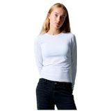 NAME IT - Shirt 'Dinci' - Wit - T-shirt - Lange Mouw - Slanke Pasvorm