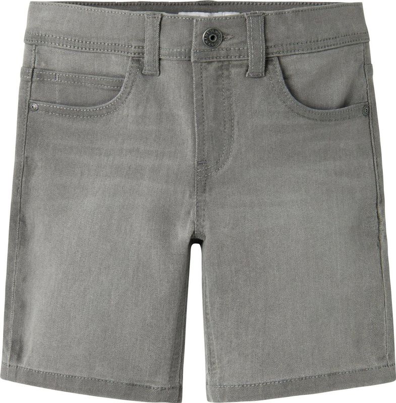 Korte Broeken - Grijs - Katoen - Slim Fit