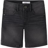 Name It - Nkmsilas Slim L Dnm - Korte Broek - Donkergrijs Denim - Slim Fit