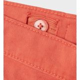 Slim Fit Shorts - Korte Broek - Blauw - Katoen - Verstelbare Taille