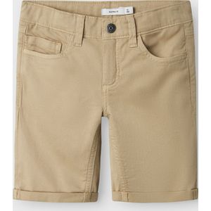 NAME IT - NKMSILAS ISAK - Korte Broek - Zandkleur - Katoen/Elastaan