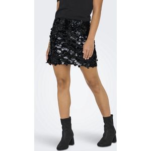 Onljadel - Korte Rok - Geweven Stoffen - Pailletten Detail