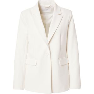 YAS Blazer Dames - Star White - Normale Pasvorm, Knoopsluiting