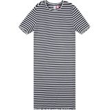VERO MODA - Jerseyjurk - Blauw - Katoen - Korte Mouwen